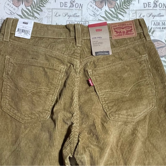 Levis Low Pro Corduroy Pants Womens 28 x 30 brown tan khaki skater - Picture 1 of 13
